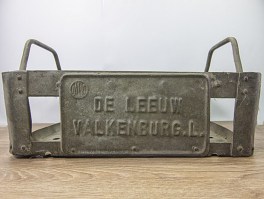 De Leeuw bier zinken krat a